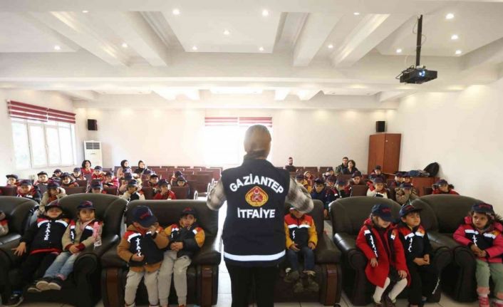 Gaziantep itfaiyesi minikleri ağırladı