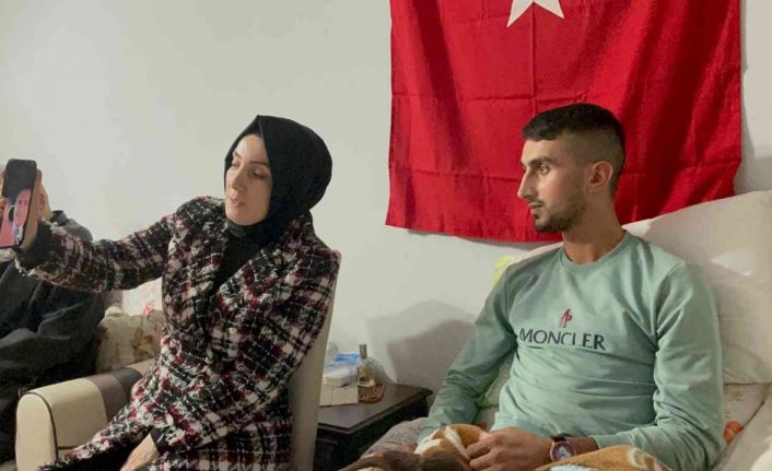 İçişleri Bakanı Soylu Irak’ın kuzeyinde yürütülen operasyonda sol bacağını kaybeden Trabzonlu gazi er Bünyamin Kocaman ile görüştü