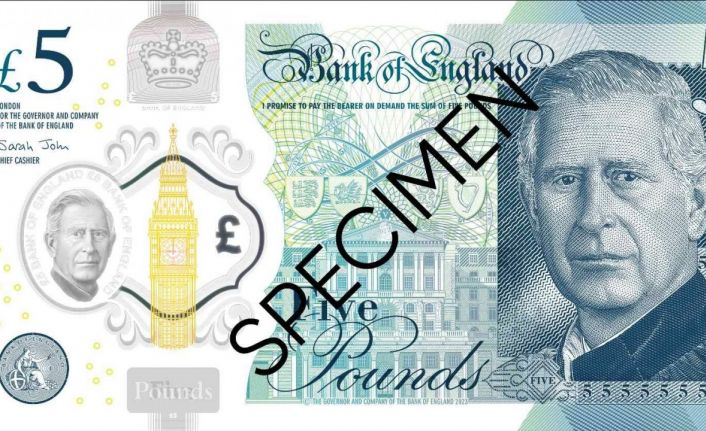 İngiltere Kralı III. Charles’ın yer aldığı banknotlar ilk kez görücüye çıktı