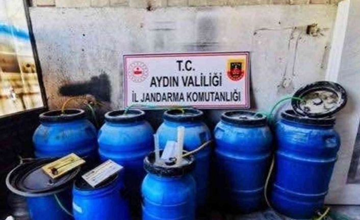 Jandarma yılbaşı öncesi 5 bin 805 litre kaçak alkol ele geçirildi