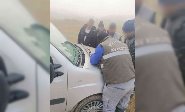 Kaçak avlanan 5 kişiye ceza yazıldı