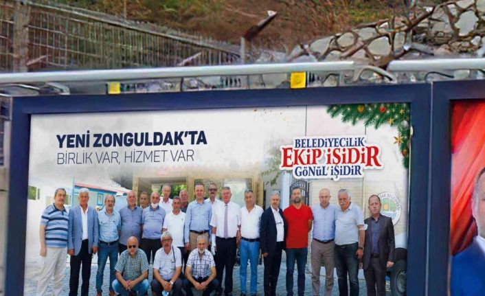 Muhtarlar aynı karede, “hizmet için yemin ettik”
