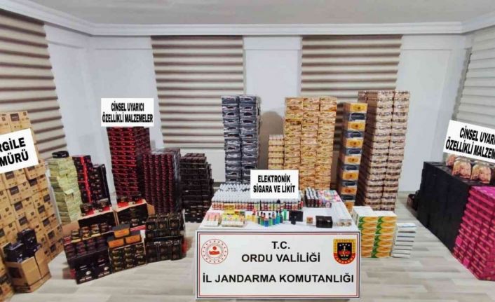 Ordu’da 10 binlerce cinsel uyarıcı madde ele geçirildi: 2 gözaltı