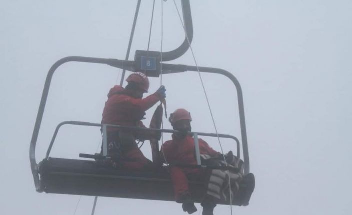 Uludağ’da gerçeğini aratmayan tatbikat