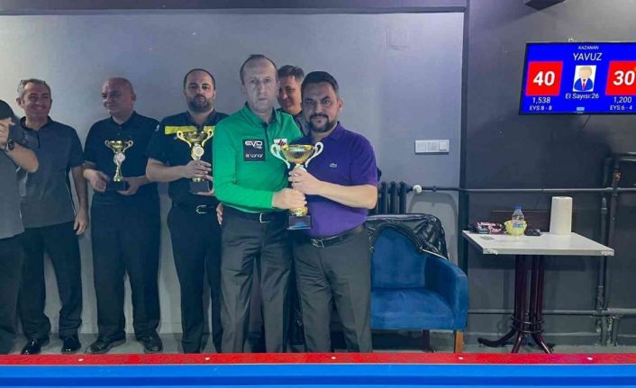 3 bant bilardoda Eskişehir birincisi belli oldu