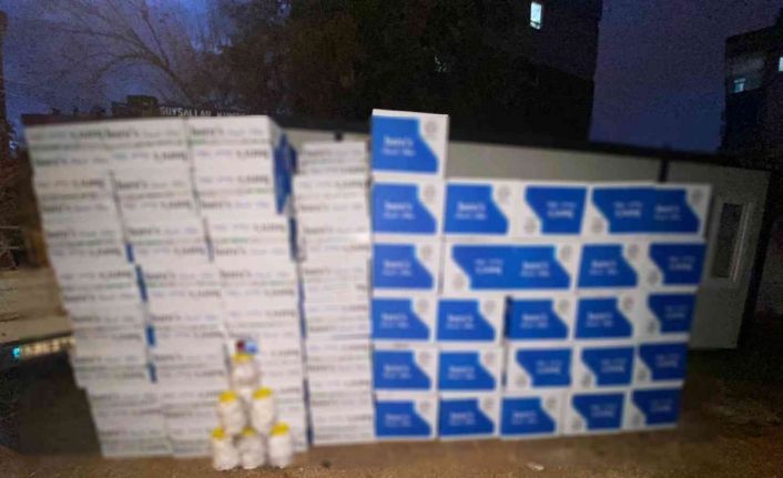 Antalya’da yüklü miktarda gümrük kaçağı makaron ele geçirildi