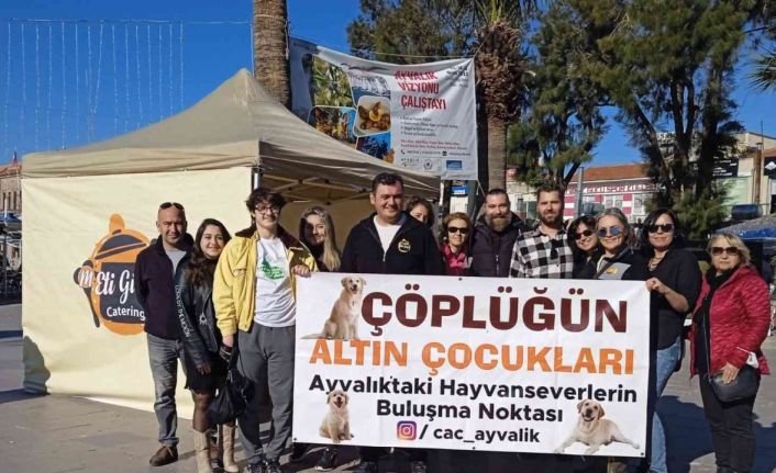 Ayvalık’ta Çöplüğün Altın Çocuklarına anlamlı destek
