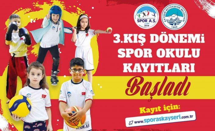 Büyükşehir Spor A.Ş.’nin 3’üncü Kış Dönemi Spor Okulu kayıtları başladı