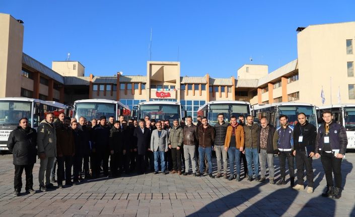 Erzincan Belediyesi 9 belde ve 3 köyde toplu taşıma işini başlattı