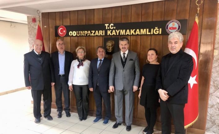 Hemşehrileri olan Kaymakam Ulu’yu ziyaret ettiler