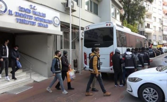 İzmir’de organize ve mali suçlarla mücadele çerçevesinde 222 şüpheli tutuklandı