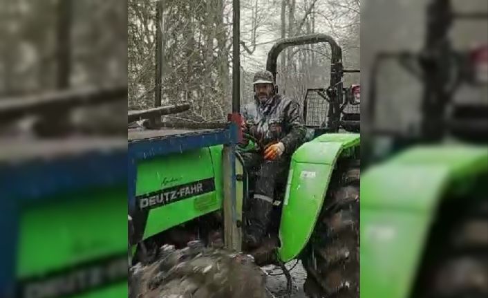 Karabük’te yüksek kesimlerde kar yağışı başladı