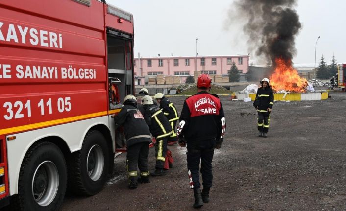 Kayseri OSB İtfaiyesi 2022’de 382 olaya müdahale etti