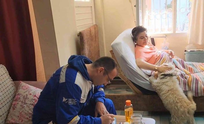 Kaza sonrası felçli kalan anne ve kızı, sahiplendikleri iki köpekle yaşama tutundu