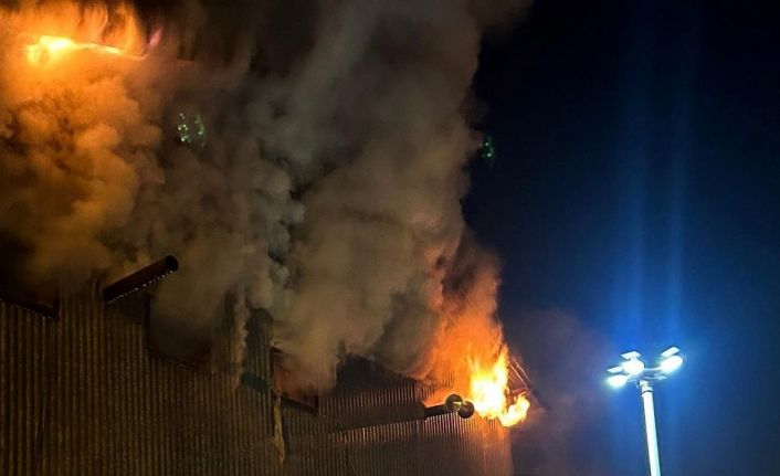 Kemaliye’de bir ev yandı