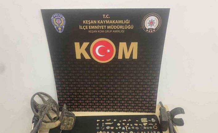 Keşan’da tarihi eser operasyonu