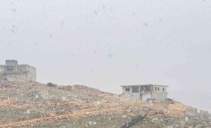 Mardin’de yılın ilk karı lapa lapa yağdı