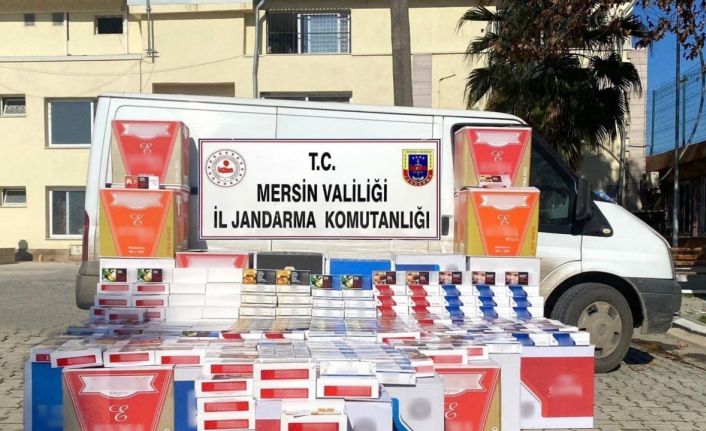 Mersin’de 170 bin adet kaçak sigara ele geçirildi