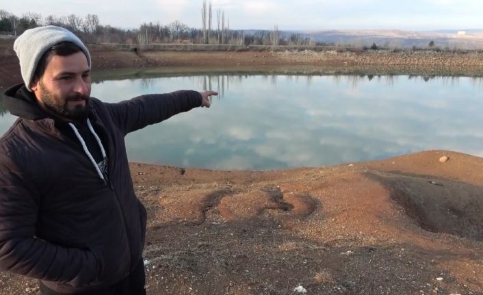 (ÖZEL) Kütahya Demirciören Göleti’nde kuraklık