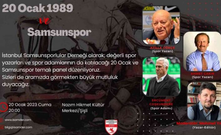 Samsunspor’un 20 Ocak 1989 kazası İstanbul’da anılacak