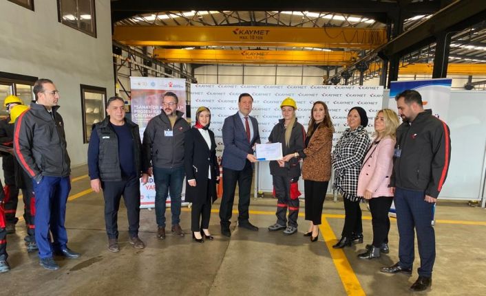 ’Sanayide Kadın Eli’ projesinde sertifikalar verildi