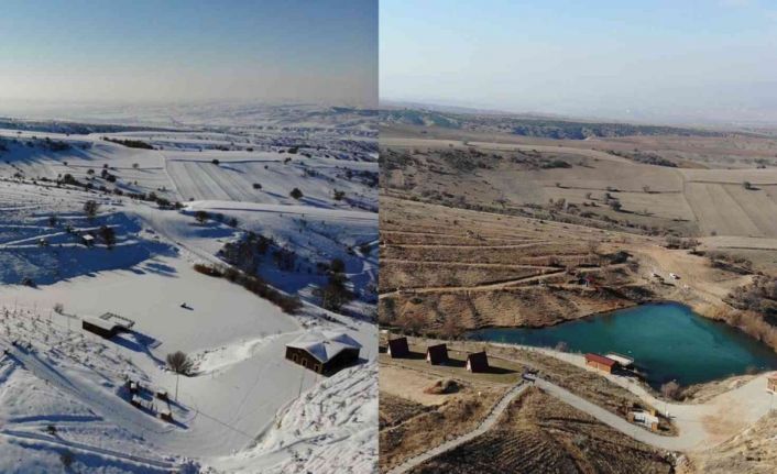 Son yılların en kurak kışı: İki fotoğraf arasındaki fark kuraklığı gözler önüne serdi