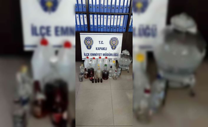 Tekirdağ’da kaçak içki operasyonu