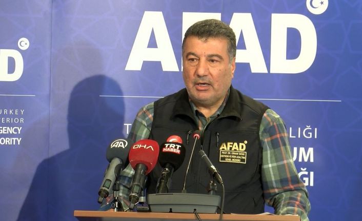 AFAD Deprem Risk Azaltma Genel Müdürü Tatar: “Deprem 500 atom bombası etkisinde”
