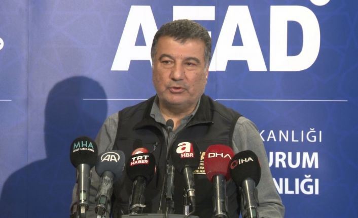 AFAD Deprem ve Risk Azaltma Genel Müdürü Tatar: "Şu ana kadar toplamda 3 bin 858 artçı sarsıntı var"