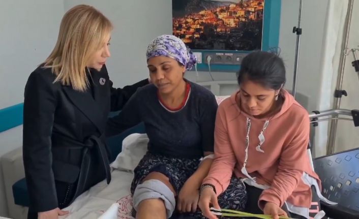 AK Parti Muğla Milletvekili Gökcan, Muğla’da tedavi gören depremzedeler ile bir araya geldi