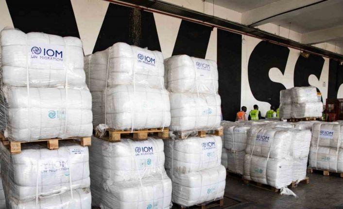 Birleşmiş Milletler Göç Örgütü’nün 240 tonluk yardımı deprem bölgesine ulaştı