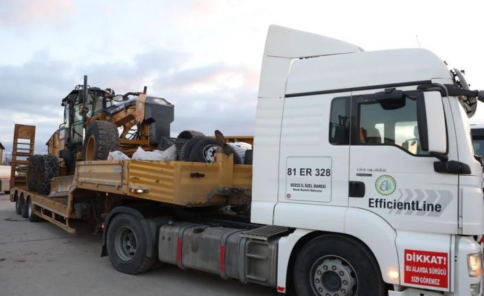 Düzce’den deprem bölgelerine bin 564 personel ve 388 araç desteği gönderildi