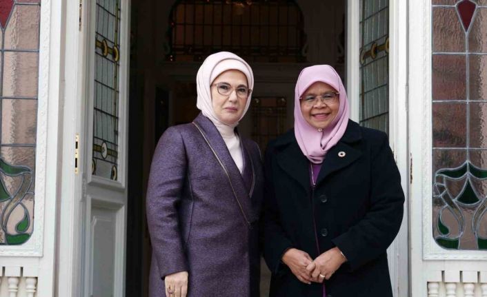 Emine Erdoğan, BM Habitat İcra Direktörü Sharif ile bir araya geldi