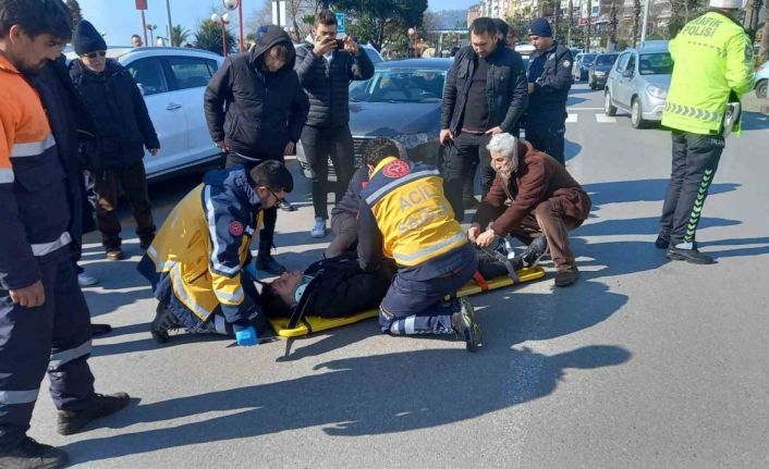 Ereğli’de trafik kazası 1 yaralı