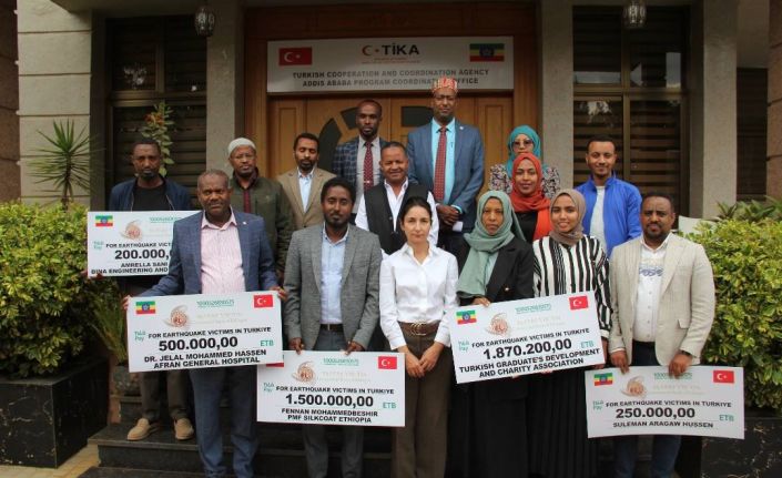 Etiyopyalı Türkiye mezunlarından depremzedelere anlamlı destek