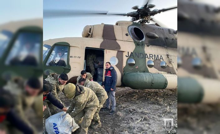 Jandarma hava araçları 400 saatlik uçuşla deprem bölgelerine yardım malzemesi taşıdı
