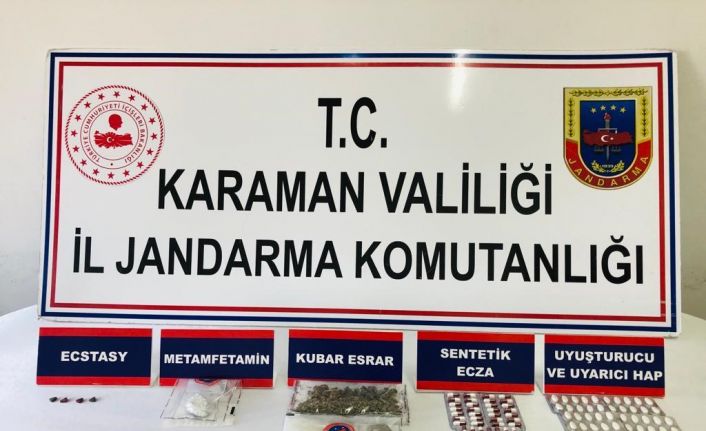Karaman’da uyuşturucu operasyonunda 3 kişi gözaltına alındı