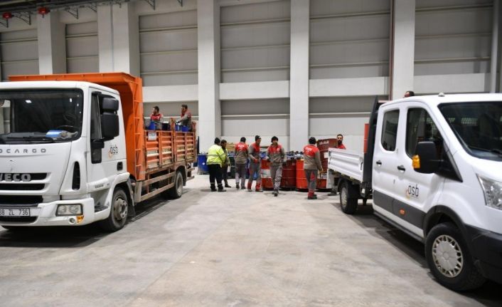 Kayseri OSB Teknik Koleji deprem bölgesi için 200 varil soba üretti