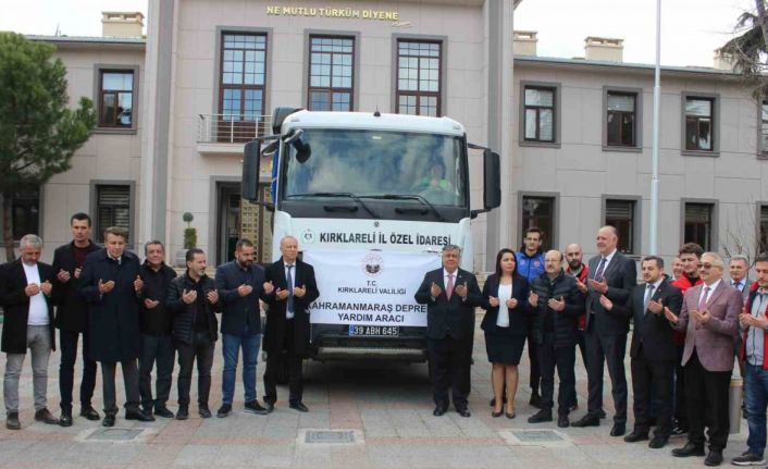 Kırklareli’nden depremzedelere 30 ton kuru gıda ve 5 bin şişe yağ desteği