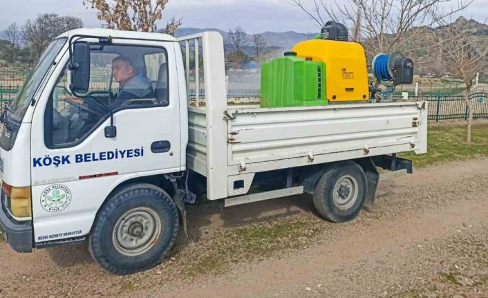 Köşk’te larva ile mücadele çalışmaları başladı
