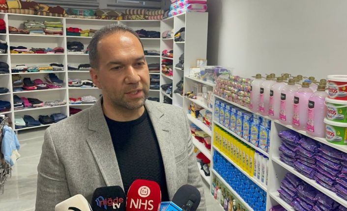 Niğde’de ’sosyal market’ depremzedeler için hizmet veriyor