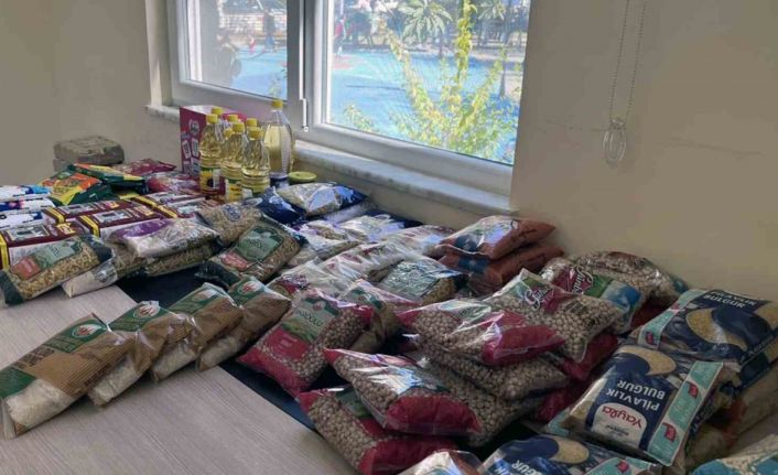 Ortaca’ya gelen depremzedeler için yardım