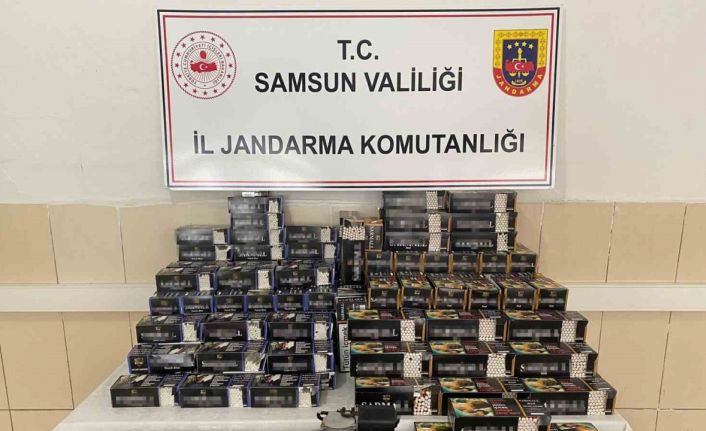 Samsun’da 39 bin 400 adet makaron ele geçirildi