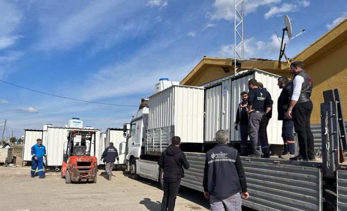 Seyyar tuvaletler deprem bölgesi için Tekirdağ’dan yola çıktı