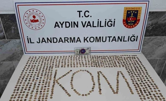 Aydın’da 757 adet altın sikke ele geçirildi