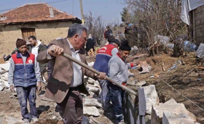 Başkan Kepenek, Yukarıdağdere Sosyal Tesisinin temelini attı
