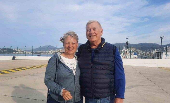 Bodrum’a sezonun ilk gemisi geldi