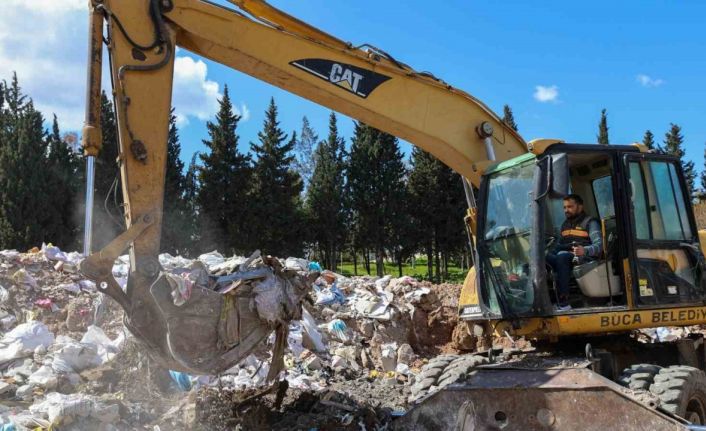 Buca Belediyesinden kaçak molozla mücadele
