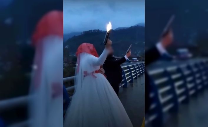 Damat ve gelinin ‘pes’ dedirten görüntülerine adli ve idari para cezası