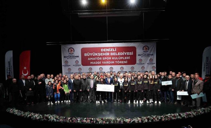 Denizli’de 191 amatör spor kulübüne 3.3 milyon TL’lik can suyu